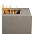 thumbnail image 4 of Real Flame Aegean 36" Square Steel Propane or Natural Gas Fire Pit Table in Mist Gray, 4 of 9