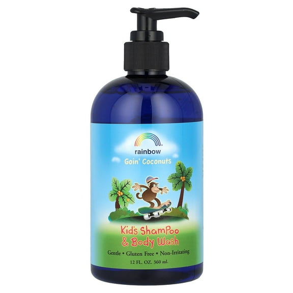 Rainbow Research Kids Shampoo and Body Wash - Goin Coconuts - 12 oz