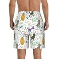 thumbnail image 3 of Kdxio Colorful Poodle Dog Pattern Mens Casual Shorts - Drawstring Summer Beach Sports Shorts for Men, 3 of 9