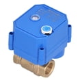 thumbnail image 1 of Mini Electric Valves, DN15 Straight Through Automatic Power-off 3-Wire 2-Control Motorized Ball Valve With Switch Indication For Pipeline Connection, 1 of 8