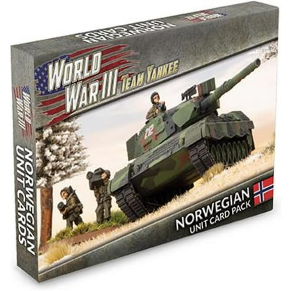 Team Yankee Norwegian Unit Cards WW3-08N