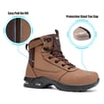 thumbnail image 2 of FENLERN Steel Toe Boot Men Non Slip Work Shoes Safety Toe Sneaker Side Zipper Industrail Boot High Top Shoe, 2 of 7