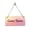 Peach Blush, variant on Game Room (Crumpled Paper) 5x10 Hanging Plus Wall or Door Sign | Rustic Twine | Range of Vibrant Decor Styles | Room Signs For Home and Business