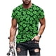 thumbnail image 2 of Tops para hombre, blusas y camisas de manga corta con cuello redondo para hombre, jersey informal con cuello redondo estampado para hombre, pantalones cortos deportivos para fitness, blusa de poliéste, 2 of 5