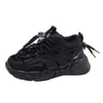 thumbnail image 5 of Children Toddler Tennis Shoes Boys Comfortable Gym Running Shoes Casual Girls' Athletic Walking Lightweight Sneakers Black Size 2.5 Big Kid, 5 of 5