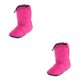 thumbnail image 1 of Toystoory White Down Slippers Winter Warm Camping Booties Foot Tent Rosa roja L 2Conjunto, 1 of 1