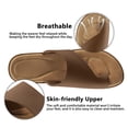 thumbnail image 5 of Ablanczoom Sandals Women Slides Shoes: Flip Flops Woman Flats Sandals for Summer Beach Shoes with Memory Foam, 5 of 7