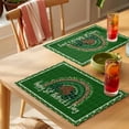 thumbnail image 4 of St.Patrick's Day Placemats Set of 6 Lucky Shamrock Leopard Farmhouse Plaid Place Mats Indoor Wipeable Table Mats Washable Cloth Dining Table Placemats for Kitchen Holiday Party Home Decor 13x19 Inch, 4 of 9