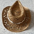 thumbnail image 3 of Jiibva Straw Cowboy Hats for Women Shell Decoration Western Cowgirl Hat Holiday Beach Sun Hat Hollow Out Wide Brim Summer Cowboy Hats for Beach Outdoor, 3 of 7