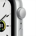 thumbnail image 2 of Apple Watch SE (1st Gen) GPS, 44mm Silver Aluminum Case with White Sport Band - Regular, 2 of 9