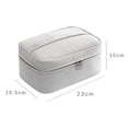 thumbnail image 3 of Hariumiu Cosmetic Bag Large Capacity Anti-soaking Ins Style Waterproof Storage Faux Leather Removable Handheld Makeup Bag for Travel, 3 of 8