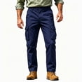 thumbnail image 2 of Cargo Pants for Men Casual Elastic Waist Work Pants, 2 of 9