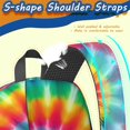 thumbnail image 5 of Pink and Blue Tie Dye Pattern 17" School Backpacks for Teens,Waterproof Oxford Fabric,S-Shape Padded Straps for School,Travel,Hiking,Camping, 5 of 6