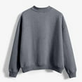 thumbnail image 6 of Inglocry Long Sleeve Shirts for Women Casual Crewneck Sweatshirt 2025 Trendy Loose Basic Tops Dark Gray XL, 6 of 7