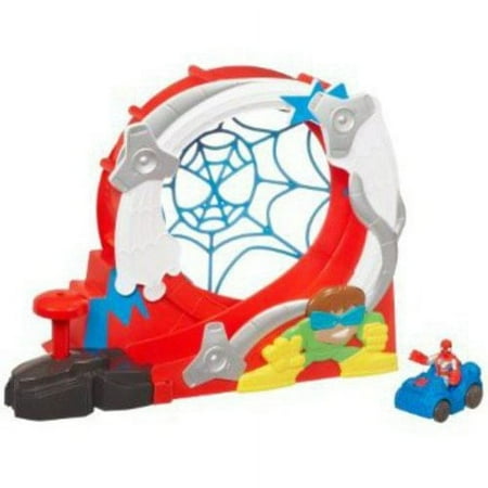 Spider-Man Adventures Playskool Heroes Stuntacular Speed Loop Set