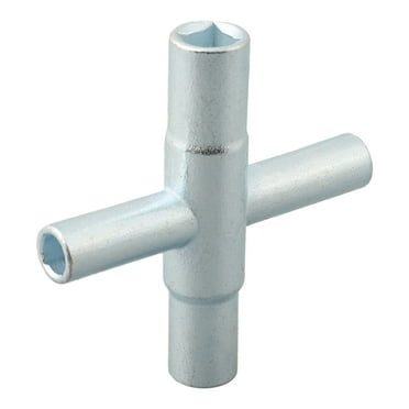 4 Ways Universal Faucet Wrench Key For Outdoor Water Faucet Valves Sillcock Key 1/4" 9/32" 5/16" 11/32"