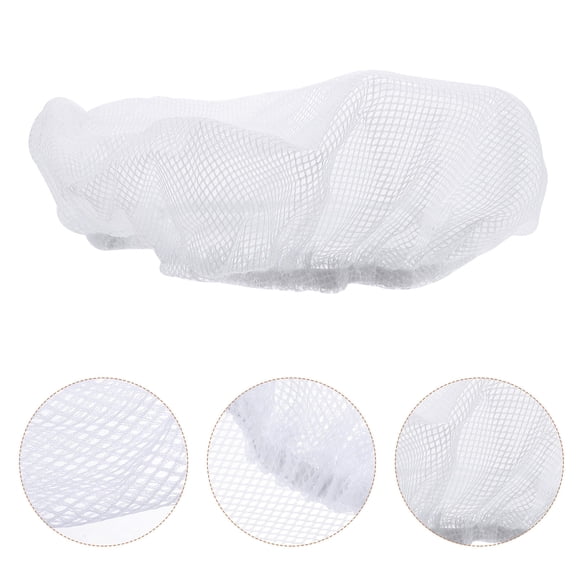 WASHWEPE 6Pcs Semi-Mesh Design Chef Hats for Industrial 24x16CM