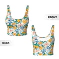 thumbnail image 6 of Rateoe Colorful Fruits Print Womens' Sports Bras Scoop Neck Sports Vest- Padded U Back Seamless High Impact Support, 6 of 7