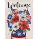 thumbnail image 2 of Bandera decorativa patriótica para jardín con flores del 4 de julio, ideal para decorar el jardín exterior con tarro de cristal, ideal para el Día de los Caídos en Estados Unidos, decoración pequeña, 2 of 8