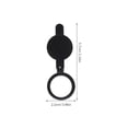 thumbnail image 4 of 4pcs Door Viewer Covers Copper Security Door Viewer Shield Door Hole Covers Plate Privacy Peephole Protector for Home Offices, 4 of 5