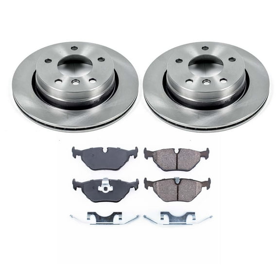 Ultimate Brakes Rear Semi-Metallic Brake Pad and Rotor Kit with Hardware WM80401