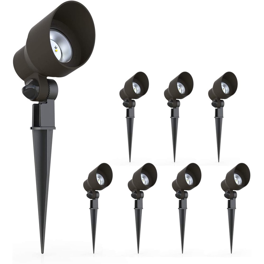 Malibu 6 Watt LED Floodlight, 8 Pack, Landscape Lighting Outdoor Spotlight Waterproof Lighting