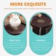 thumbnail image 2 of Tea Serving Tray Round Shape Hotel Storage Brown Electric Wood Material 1Pc, 2 of 2