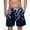 Navy, variant on Summer Plus Size Men Shorts Elastic Waist Printed Moisture-Wicking Cargo Shorts With Pocket Beach Fashion Casual Outdoor Sport Athletic Gym Shorts Sweatpants M-4XL