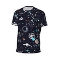 thumbnail image 5 of Rocae Galaxy2 for Men's Mesh Quick-Dry Short Sleeve Workout T-Shirt,Mens Crew Neck Tee Lightweight Soft Classic T Shirts XX-Large, 5 of 9