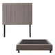 thumbnail image 1 of Box Base Cama Matrimonial + Cabecera Argos Gris Oscuro, 1 of 7