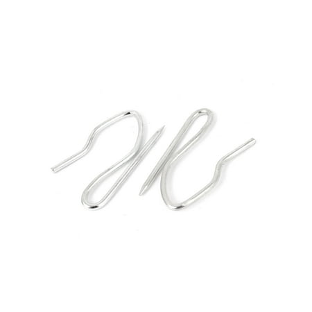 50/100pcs Metal Drapery Curtain Tape Buckram Pin Pinch Pleat Clips Hooks Silver (Best Masking Tape For Painting Windows)