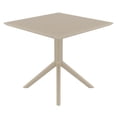 thumbnail image 3 of Siesta ISP106-DVR Table Carrée Ciel de 31 Po Gris Dove, 3 of 6