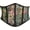 Black Floral, variant on Women Corset Belt Renaissance Floral Printed Underbust Wide Corset