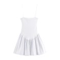 thumbnail image 1 of Vestido de gasa con volantes y patchwork para mujer: elegante atuendo para fiestas de verano y bodas, 1 of 3
