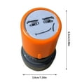 thumbnail image 2 of Novelty Game Characters Funny Expressions Stamp, Face Design Teacher Award Stamps, Long-Lasting Reusable Cartoon Funny Expressions Stamps, Cute Seal Peripheral Gifts Orange Home Decor, 2 of 3