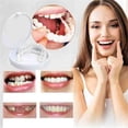thumbnail image 3 of 2 pares de dentaduras postizas de chapa instantánea para hombres y mujeres, dentaduras postizas temporales personalizables, aparatos ortopédicos perfectos y reemplazos de blanqueamiento, pro, 3 of 5
