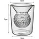 thumbnail image 3 of Golf Whiskey Glass, Golf Whiskey Glasses For Men, Golf Gifts For Mens Golfers, Whiskey Glass With Golf Ball Shape Embedded, 3 of 5