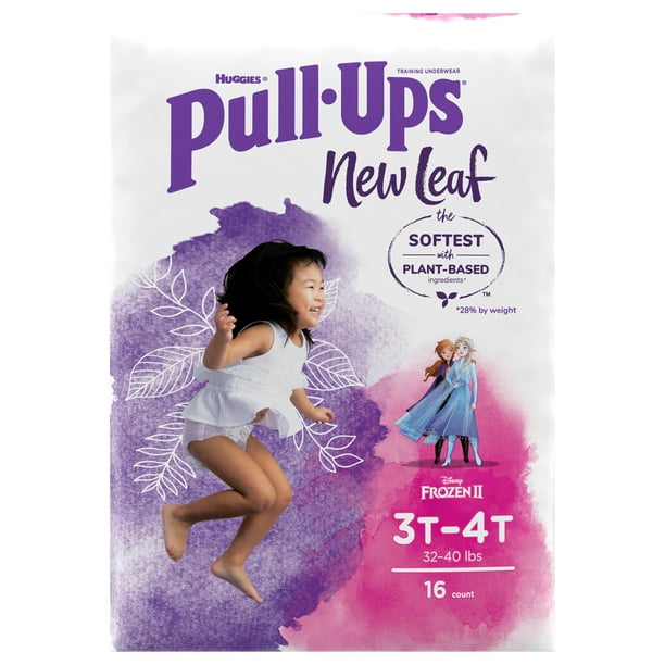Huggies Pull-Ups Leaf Girls 3T-4T Training Pants 16 Count Frozen