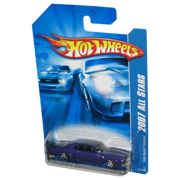 Hot Wheels 2007 All Stars Purple 1964 Buick Riviera Toy Car 140/180