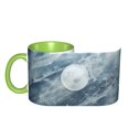 thumbnail image 4 of Blue Marble Coffee Mug Fun Custom Ceramic Mugs 11oz Green, 4 of 5