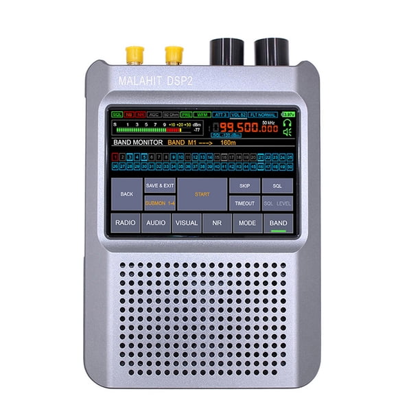 Receptor Radio Malaquita DSP2 SDR Batería 5000mAh Radio AM FM LCD Táctil 3 5 Pulgadas