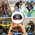 thumbnail image 3 of Motorcycle Goggles for Dirt Bike, Motocross, ATV, Racing, and Ski - Windproof and Dustproof, 3 of 8