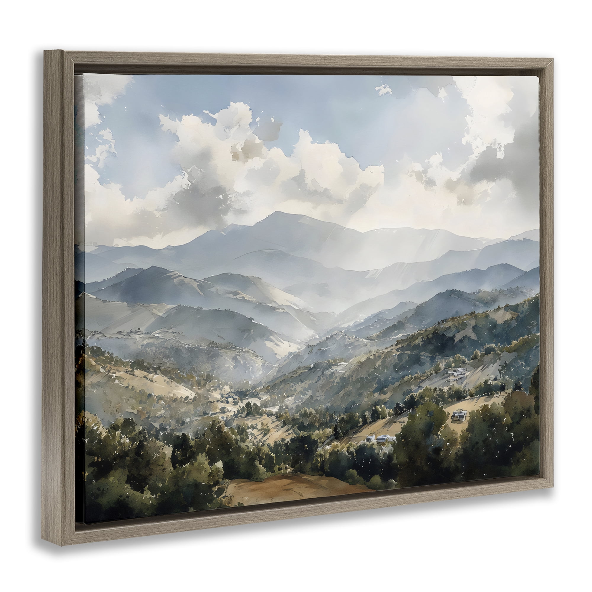 Stupell Industries Everything Under The Sun Brown Framed Floater Canvas Wall Art, design by Franklyn Gregory