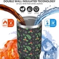 thumbnail image 3 of Christmas 30oz Handheld Travel Tumbler with Handle – Double Wall Stainless Steel Insulated Cup, Flip Straw Lid, Leak-Proof & BPA-Free for Hot and Cold Drinks – Durable Coffee & Juice Mug Black, 3 of 7