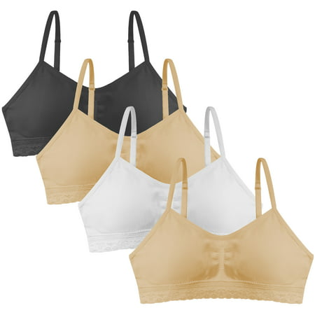 Popular Girl's Seamless Cami Bra With Removable Padding  - Value
