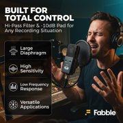 CAD Audio E100Sx Large Diaphragm Supercardioid Condenser Microphone Bundle with CAD Acousti-Shield AS12 Reflection Shield, 10ft XLR Cable, Pop Filter, and Custom Shockmount