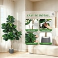 thumbnail image 6 of Huisuilinss Artificial Fiddle Leaf Fig Tree,Faux Ficus Lyrata Tree With Planter Pot,Fake Ficus lyrata Silk Tree,Tall Fake Tree,Indoor Floor Plant For Home Office Living Room Decor,Housewarming Gift, 6 of 8