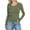 Army Green #025, variant on Women's Slim Fitted Long Sleeve Basic Tops Spring Crewneck Shirts Ribbed Knit Sweater Fashion Casual Tee Light Blue M