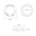 thumbnail image 2 of Fijación Cassette Lock Ring TOOPRE 11T MTB Bike Freewheel Locks Rojo Accesorios para bicicletas, 2 of 7