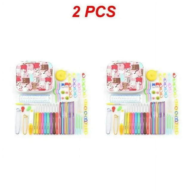 1/2/3PCS Styles Crochet Hooks Set Sewing Needle Knitting Needle Set Crochet Needles For Knitting Weave Sweater Craft Yarn Tools